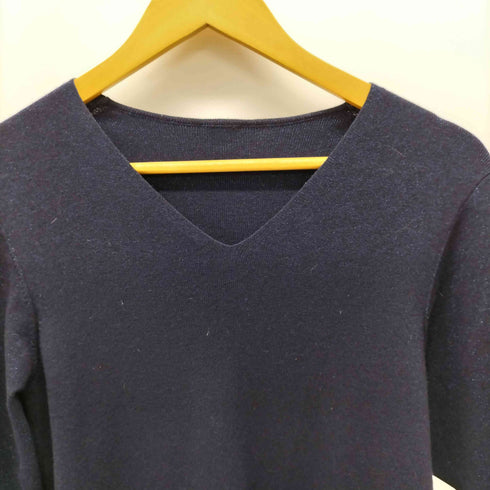 ノーリーズソフィー NOLLEY’S sophi ラメ総針Vネックコクーンワンピース レディース JPN:36