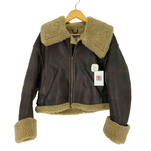 ザラ ZARA フェイクムートンレザージャケット レディース JPN:XS