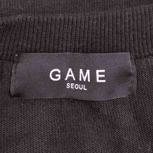 ゲーム GAME インサイドアウトデザイン フロントプリント 長袖 バンドTシャツ メンズ