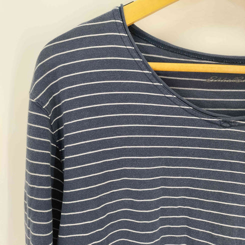 エディーバウアー Eddie Bauer ロングスリーブ ボーダーカットソー メンズ import:L