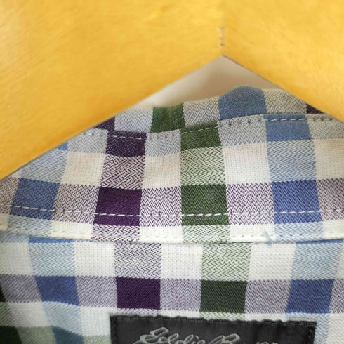 エディーバウアー Eddie Bauer チェック ボタンダウン 半袖 シャツ メンズ import:M