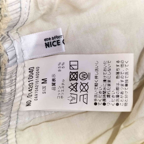 ナイスクラップ NICE CLAUP ダメージ加工 スリット入り デニムスカート レディース JPN:M