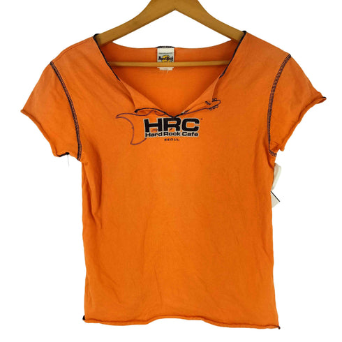 ハードロックカフェ Hard Rock Cafe フロントプリント 半袖Tシャツ Y2K レディース