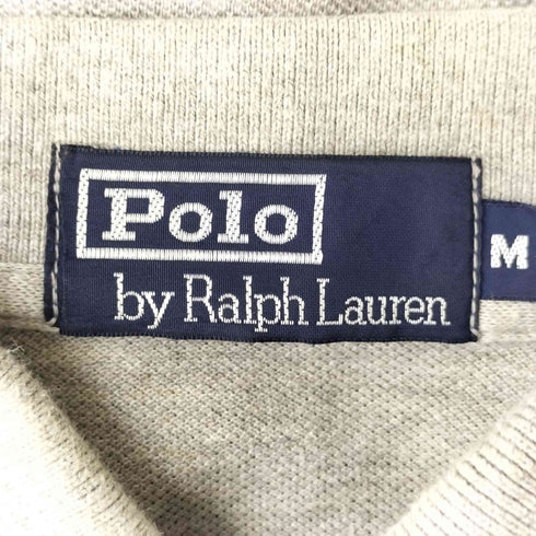 ポロバイラルフローレン Polo by RALPH LAUREN 90S 1997 ポニー エンブレム 刺繍 半袖 ポロシャツ メンズ import:M