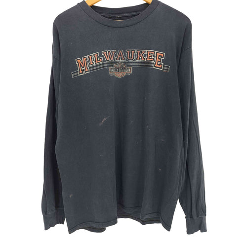 MILWAUKEE バックプリント 長袖Tシャツ メンズ