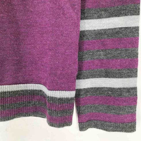 カステルバジャック CASTELBAJAC 刺繍 ハーフジップ ニット レディース 42