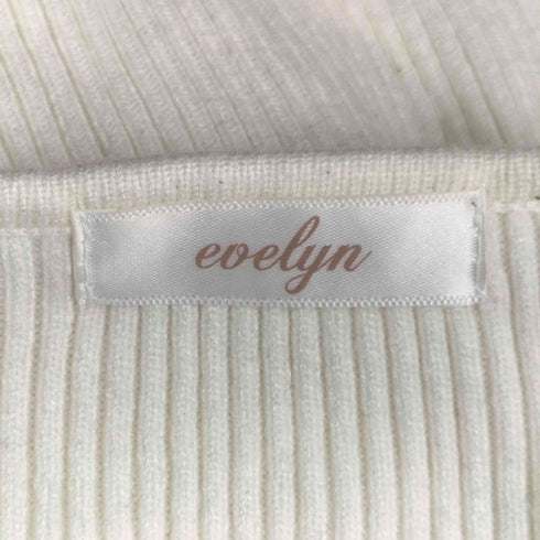 evelyn リボンモチーフ パール装飾 セーター レディース