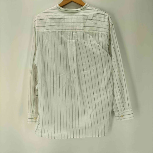 エムエイチエル MHL. ヘンリーネック ストライプシャツ メンズ import:M