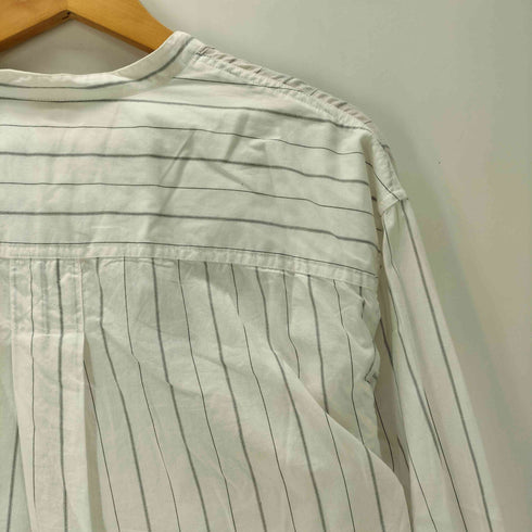 エムエイチエル MHL. ヘンリーネック ストライプシャツ メンズ import:M