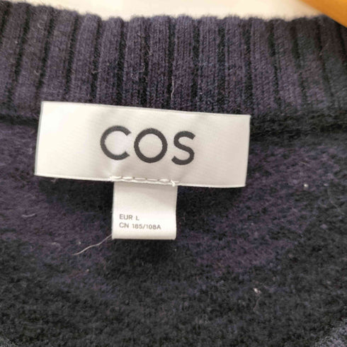 コス COS BOILED-WOOL CREW-NECK ボイルドウールクルーネックセーター メンズ import:L