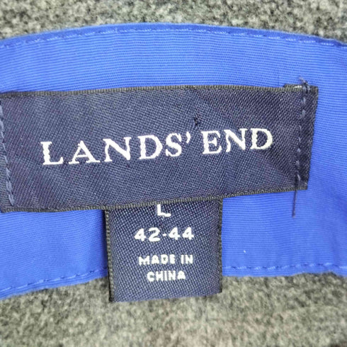 ランズエンド LANDS END 90-00s Ramstein Cadet Squadron 民間航空パトロール エンブレム刺繍 ThermaCheck ジップアップナイロンジャケット メンズ import:L