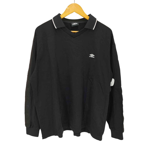 アンブロ UMBRO 24SS 別注 ロゴ刺繍 長袖 ゲームシャツ メンズ import:L