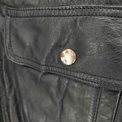 90S Leather Wear 韓国製 本革 G-1 レザー フライト ジャケット Y2K レディース import:M
