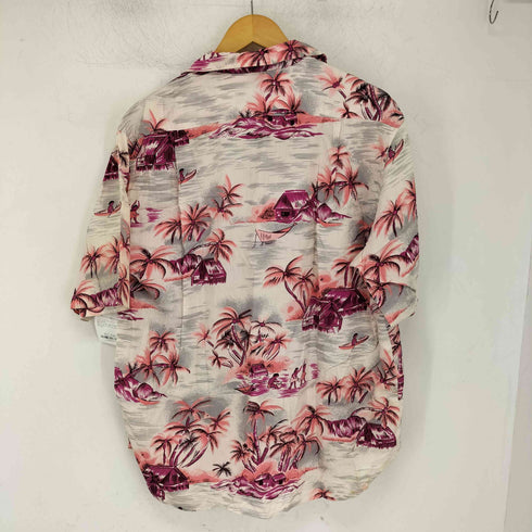 DIFFUSION レーヨン100 開襟 アロハシャツ メンズ JPN:M