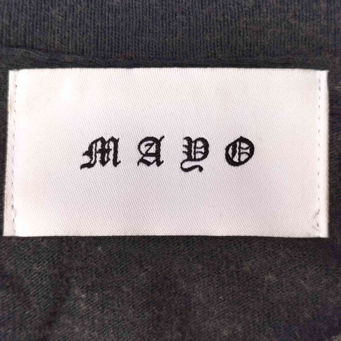 MAYO FORGET ME NOT キャラクター メッセージ プリント Tシャツ メンズ JPN:L
