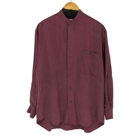 シルク バンドカラーシャツ メンズ import:M