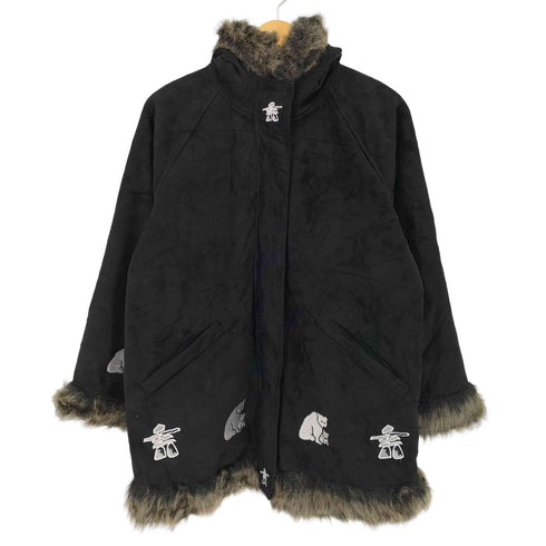 NORTHERN LIFESTYLES リアルファー スエード調 フーデットコート レディース JPN:M