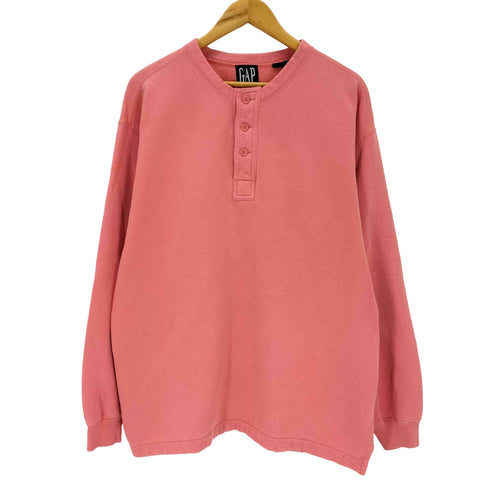 ギャップ Gap 90s OLD ヘンリーネック スウェットプルオーバー メンズ