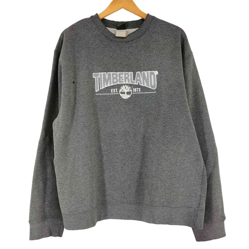 ティンバーランド Timberland 90S ロゴ刺繍 クルーネック スウェット メンズ import:XL