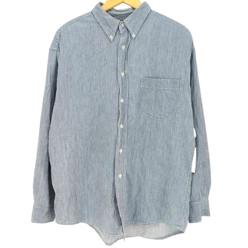 セントジョンズベイ STJOHNS BAY 90s フロントポケット ボタンダウン ストライプシャツ メンズ import:M