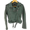 ザラ ZARA フェイクレザー ダブルライダースジャケット レディース import:M