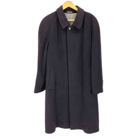 MONTEROSSO イタリア製 CASHMERE カシミヤ100% 比翼ステンカラーコート メンズ JPN:M