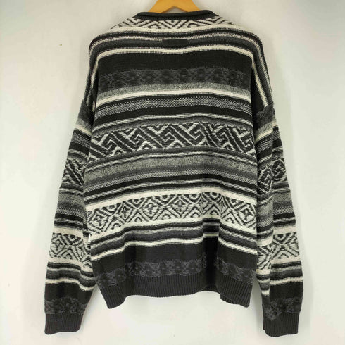 BASIX 90S コットンリネン ロールネックデザインニット メンズ import:XL