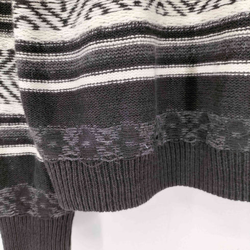 BASIX 90S コットンリネン ロールネックデザインニット メンズ import:XL