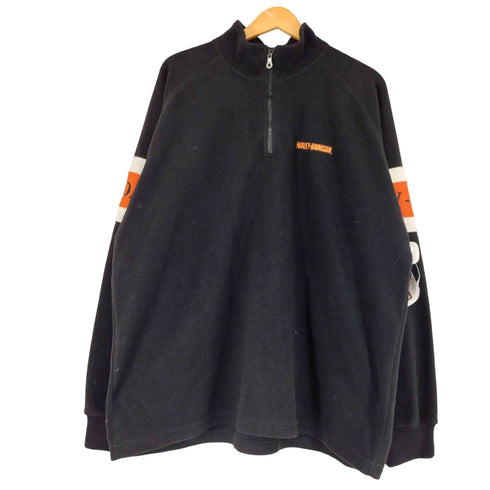 ハーレーダビッドソン HARLEY-DAVIDSON ハーフジップフリースジャケット メンズ import:XL