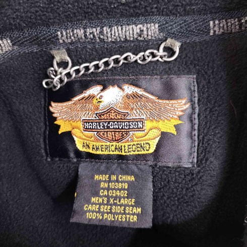ハーレーダビッドソン HARLEY-DAVIDSON ハーフジップフリースジャケット メンズ import:XL