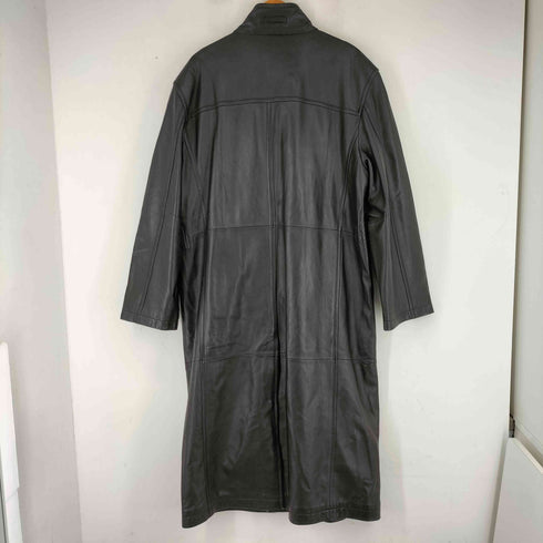 ZEBEDIA lamb leather スタンドカラー ロングコート メンズ JPN:L