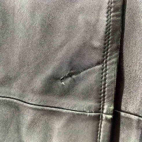 ZEBEDIA lamb leather スタンドカラー ロングコート メンズ JPN:L