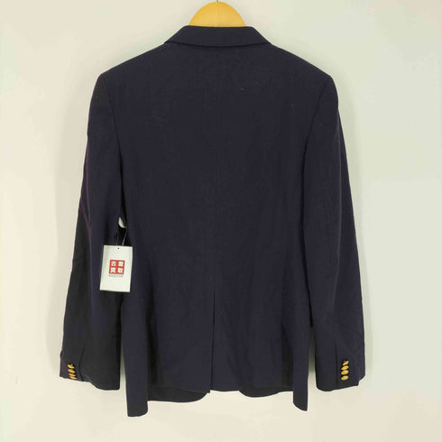 ポロラルフローレン POLO RALPH LAUREN イタリア製 ウール シングル テーラードジャケット 紺ブレ ブレザー 金ボタン レディース 88A
