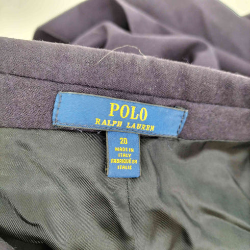 ポロラルフローレン POLO RALPH LAUREN イタリア製 ウール シングル テーラードジャケット 紺ブレ ブレザー 金ボタン レディース 88A