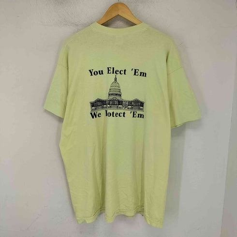フルーツオブザルーム FRUIT OF THE LOOM MADE IN USA UNITED STATES CAPITOL POLICE プリントクルーネックTシャツ メンズ import:XXL