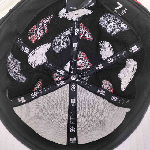 ニューエラ NEW ERA 59FIFTY 総柄刺繍 6パネル ベースボールキャップ メンズ 7 3/8
