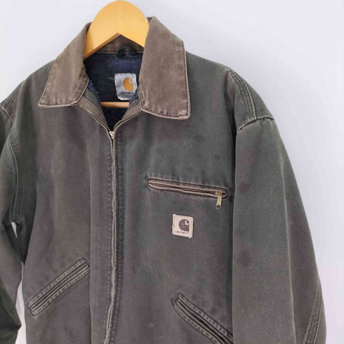 カーハート Carhartt 裏地 チェックブランケット MOS GREEN DUCK DETROIT モスグリーン ダック デトロイトジャケット メンズ