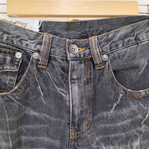 ANTFUI JEANS 立体裁断 ダメージ加工 フレア パンツ Y2K メンズ JPN:M