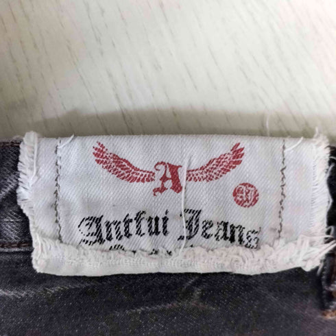 ANTFUI JEANS 立体裁断 ダメージ加工 フレア パンツ Y2K メンズ JPN:M
