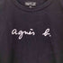 アニエスベー agnes b. ロゴプリント コットン 半袖 Tシャツ レディース JPN:2