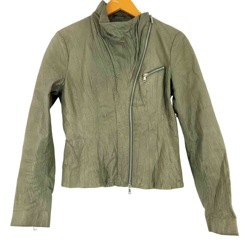 アーバンリサーチ URBAN RESEARCH ナナメジップ ピッグレザー ジャケット レディース JPN:M