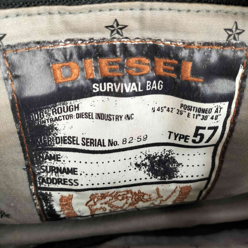 ディーゼルインダストリー Diesel Industry マルチポケット デニムボディバッグ メンズ