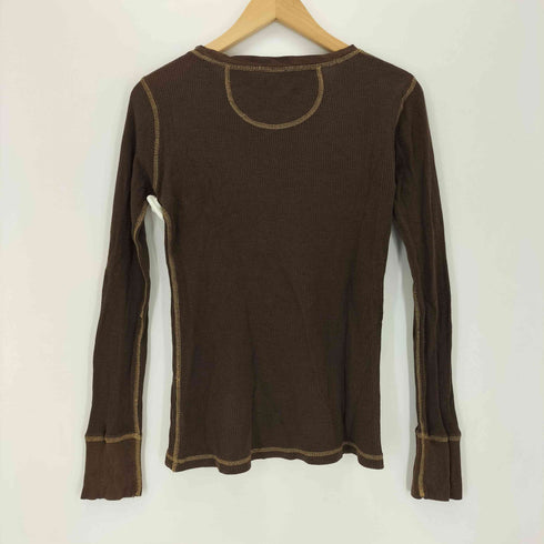 ギャップ Gap 00s マルチボタン ワッフル ヘンリーネック長袖カットソー Y2K レディース import:S