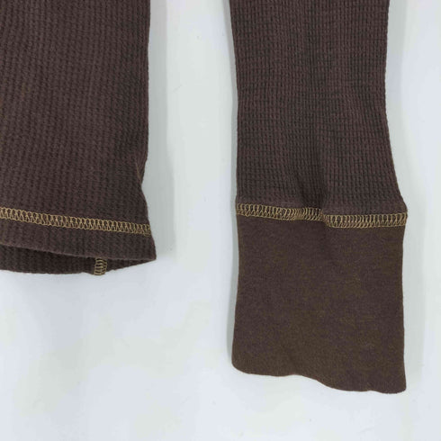 ギャップ Gap 00s マルチボタン ワッフル ヘンリーネック長袖カットソー Y2K レディース import:S