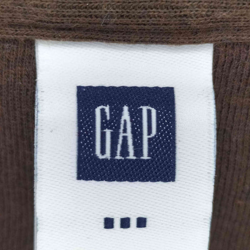 ギャップ Gap 00s マルチボタン ワッフル ヘンリーネック長袖カットソー Y2K レディース import:S