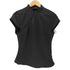 ザラ ZARA サイドボタン チャイナ サテントップス Y2K レディース import:XS