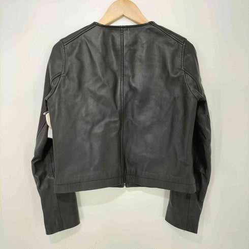 トーナル TONAL 羊革 シープレザー ノーカラージャケット レディース JPN:38