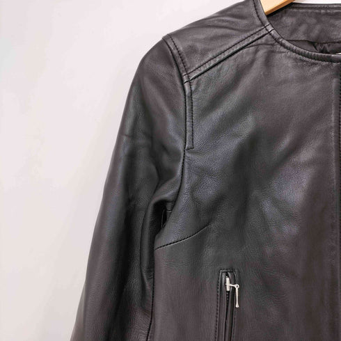 トーナル TONAL 羊革 シープレザー ノーカラージャケット レディース JPN:38