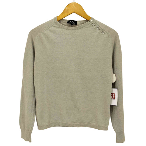 アーペーセー A.P.C. カシミヤ混 ショルダーボタンニット レディース import:S