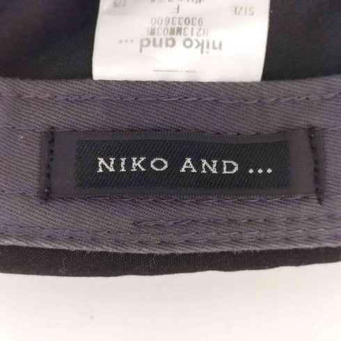 ニコアンド niko and... ツイルロールキャップ メンズ FREE